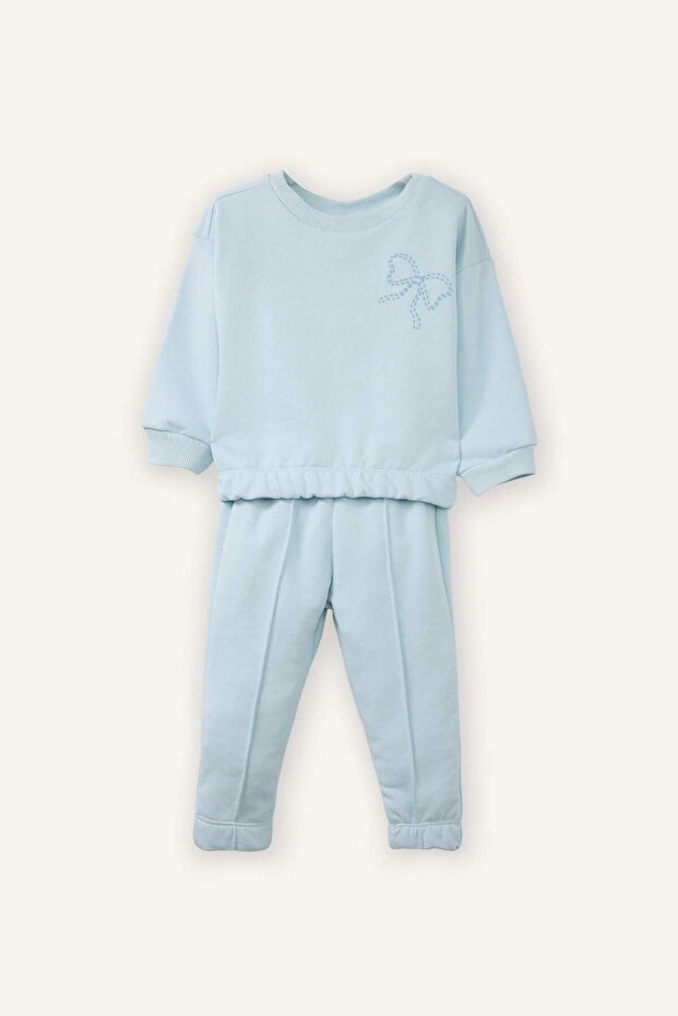 Appliqué 2-Piece Set Sweatshirt Sweatpants Baby Girl G8500A526Sp