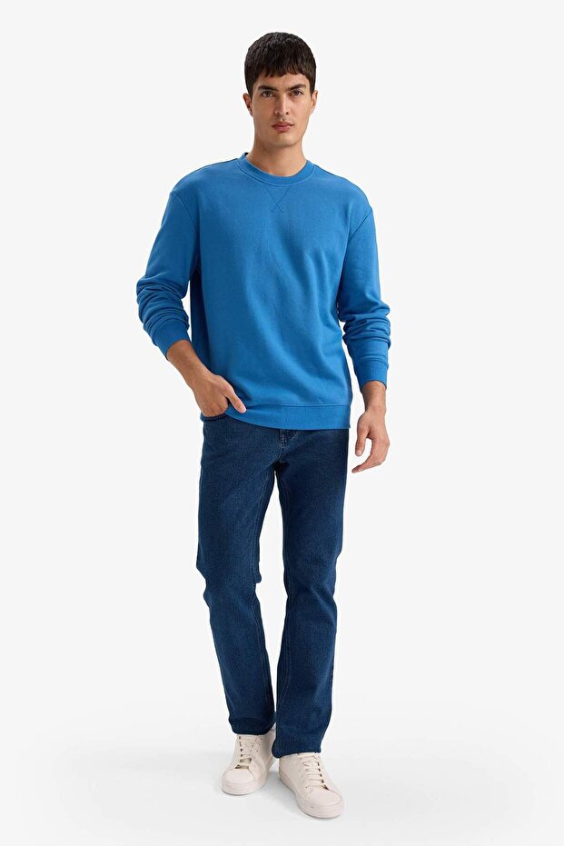 %100 Pamuk Basic Sweatshirt E8339AX26SP - 2