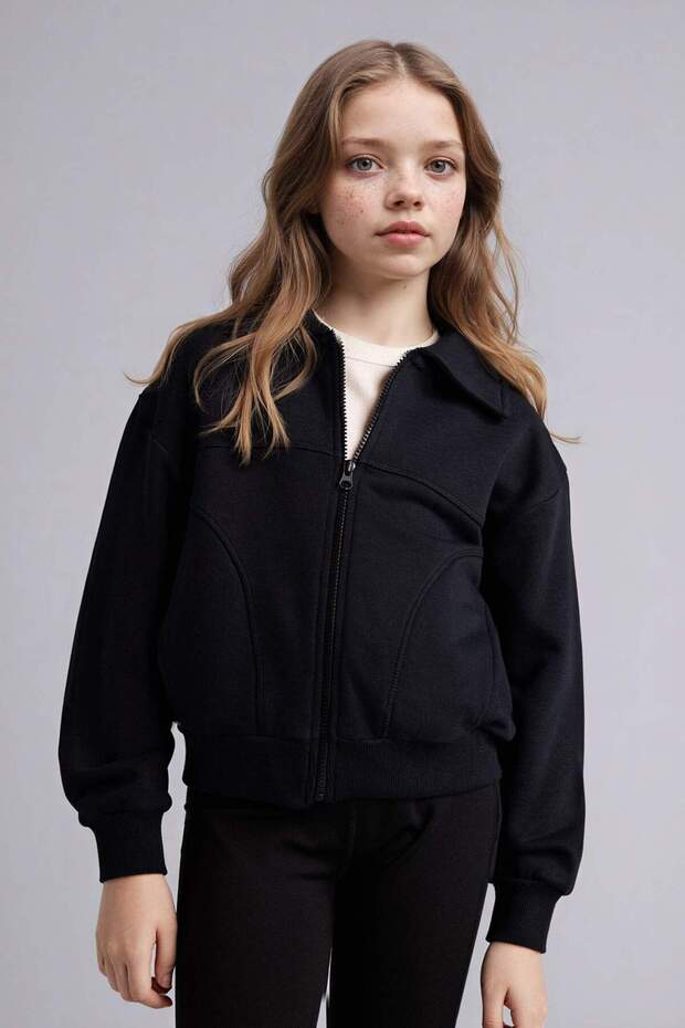 Fermuarlı Hırka Kız Çocuk G6822A826SP - 5