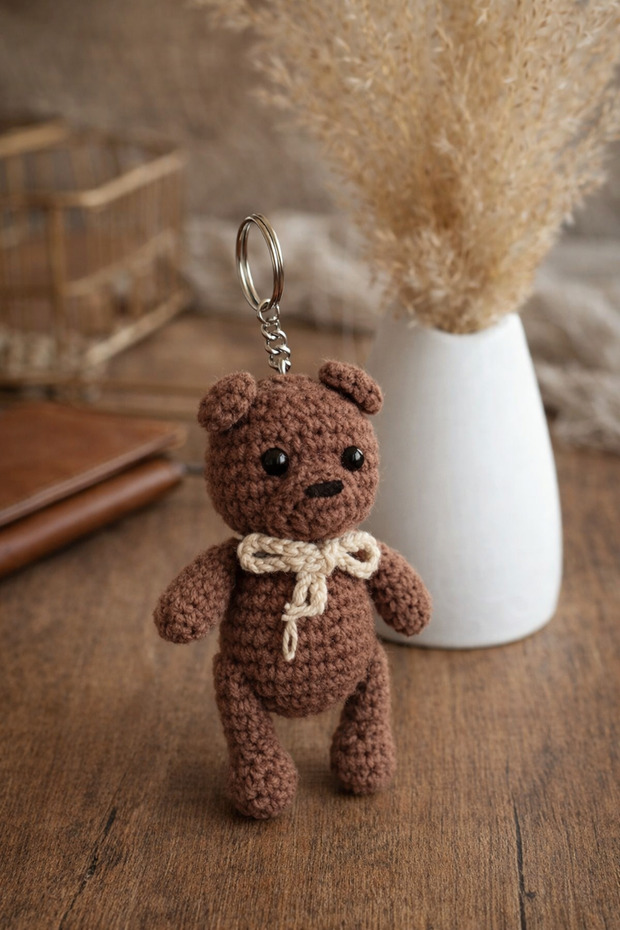 Amigurumi El Yapımı Örme Anahtarlık – Sevimli Hediye Anahtarlık - 1
