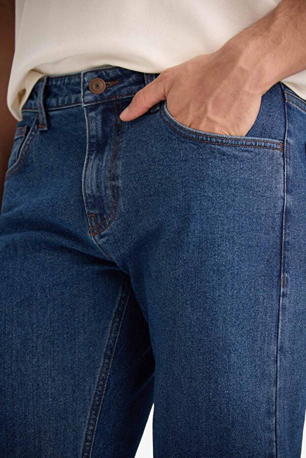 Sergio Regular Fit Normal Kalıp Normal Bel Boru Paça Jean Pantolon D9829AX25SP - 4