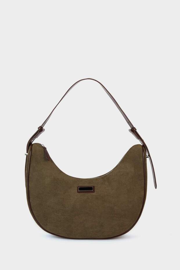 Women's Suede Crossbody Bag F1584Axns