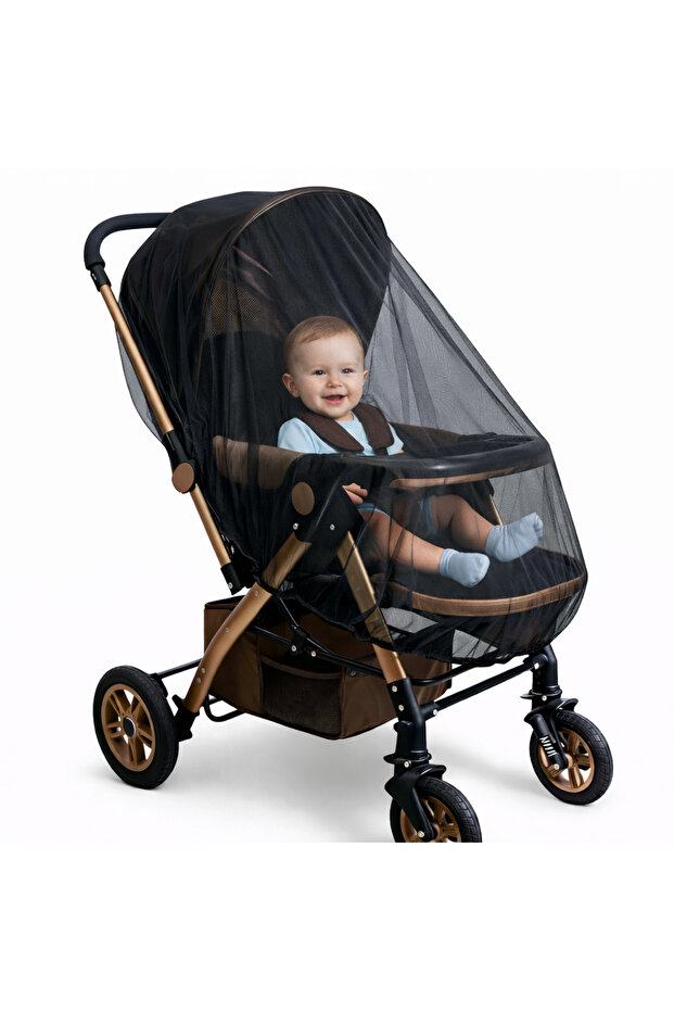 Universal Baby Stroller Fly Screen – Microporous Tulle, Summer Fly Screen Mesh Protection