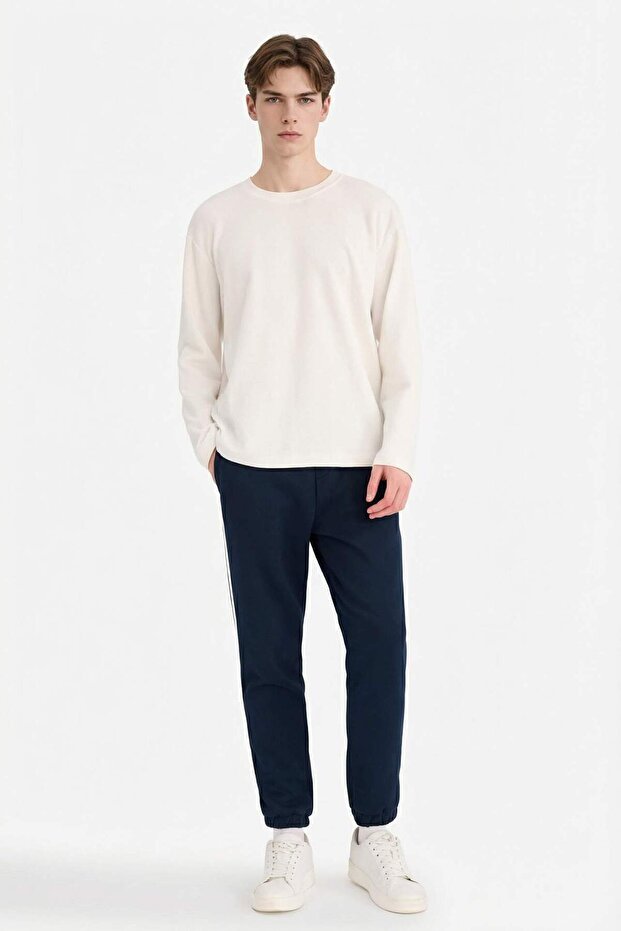 Flat-Leg Sweatpants with Lace-Up Waist G6700Ax25Au