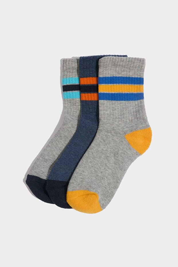3-Pack Cotton Towel Sports Socks for Boys G5450A8Ns
