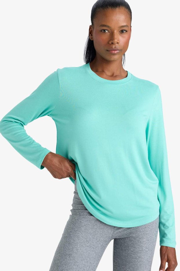 Standard Fit Crew Neck Sportsman Long Sleeve T-Shirt G3779Ax25Sp