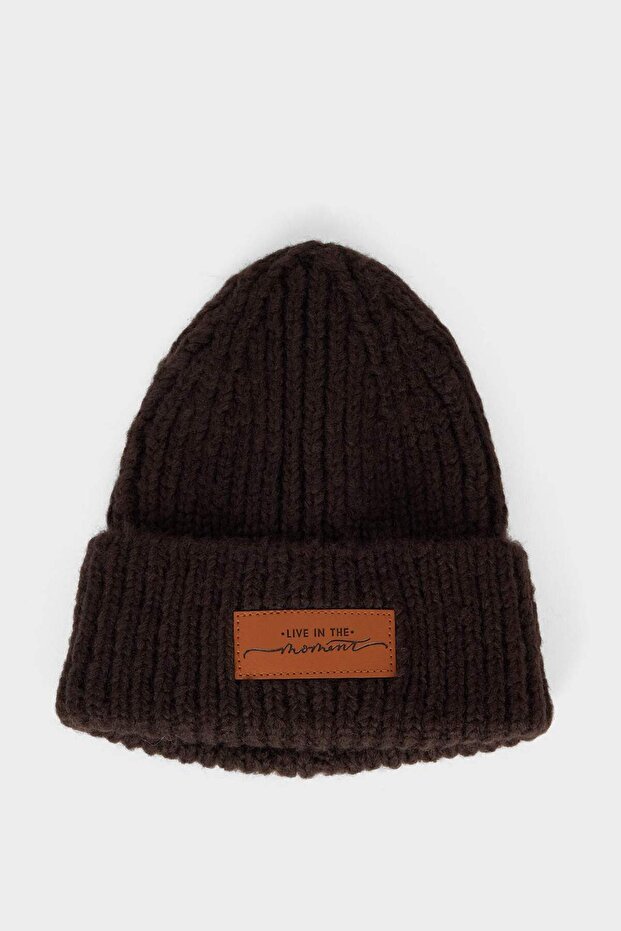 Women's Woven Label Beret F3164Ax25Wn