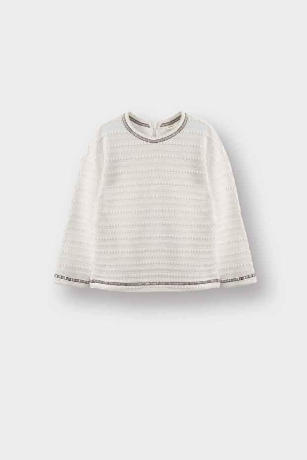Combed Cotton Long Sleeve T-Shirt Baby Girl G5170A525Wn