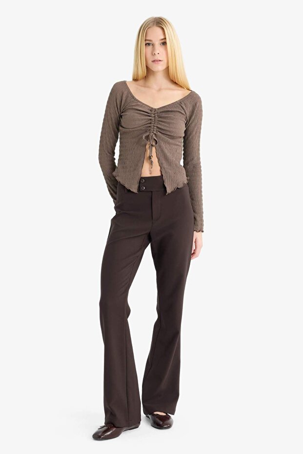Flare Fit Regular Waist Pants F6251Ax25Wn