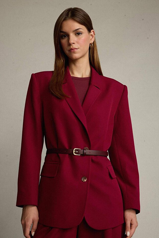 Buttoned Blazer Jacket G4306Ax25Wn