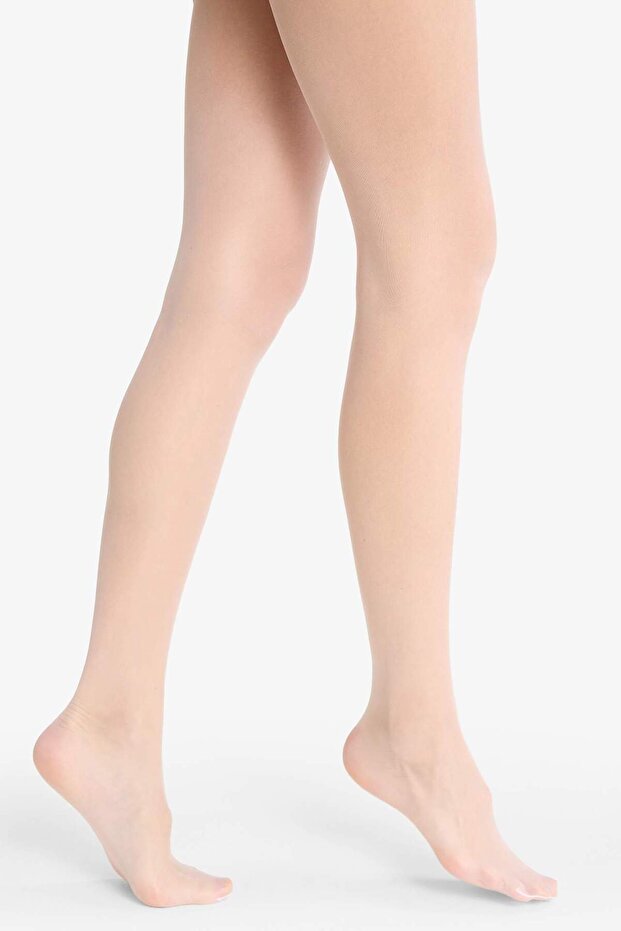 Women's White 5 Denier Pantyhose B5872Axns