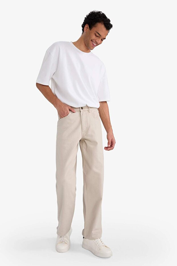Loose Fit Wide Fit Regular Waist Wide Leg Jean Trousers G3788Ax25Au