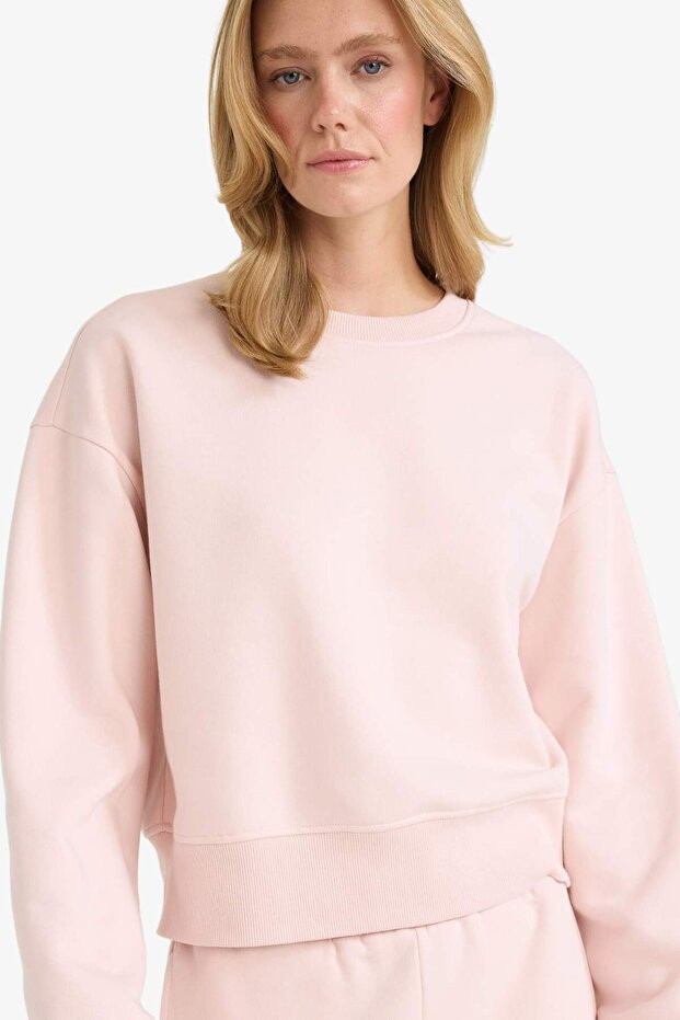 Boxy Fit Basıc Sweatshirt B8568AX25AU - 1