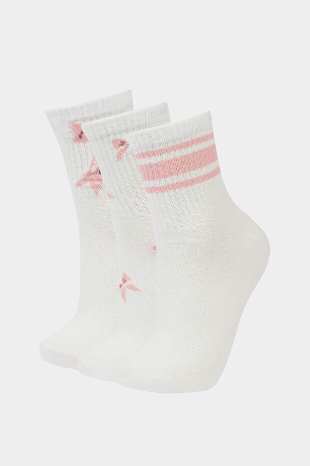 Women's Comfortable Elastic 3-Piece Cotton Socks F5462Axns