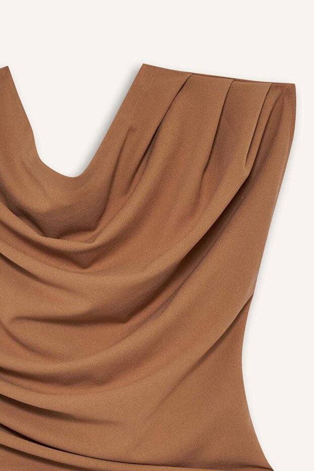 Fıtted Basıc Tek Omuzlu Bluz F8993AX25SM - 7