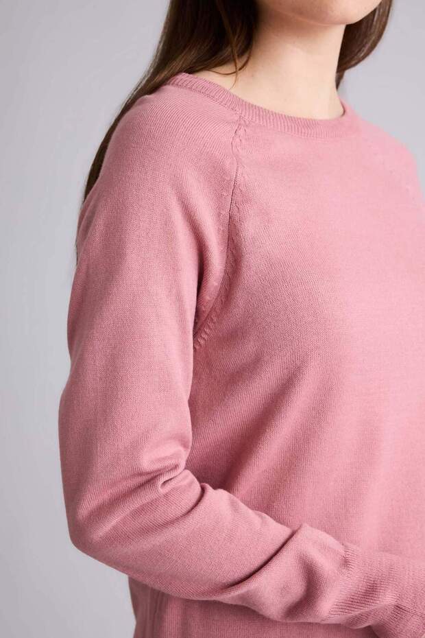 Relax Fit Basıc Triko Kazak I6913AZ25WN - 5