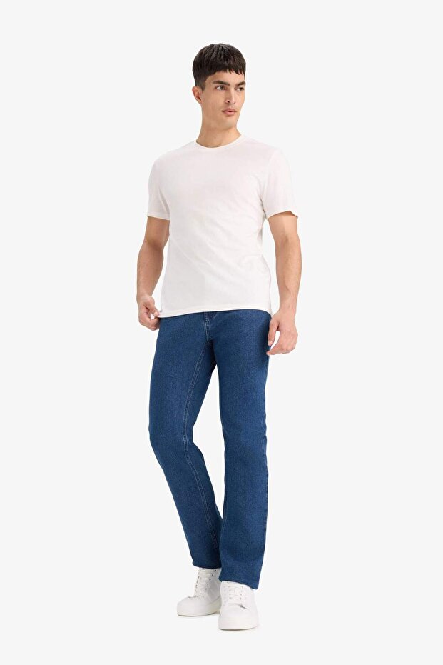 Sergio Regular Fit Normal Waist Pipe Leg Jean Trousers F1875Ax25Au