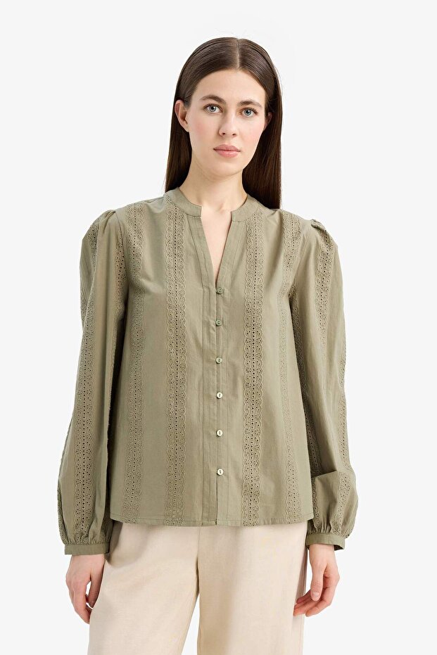 100% Cotton Brode Shirt E6531Ax25Au