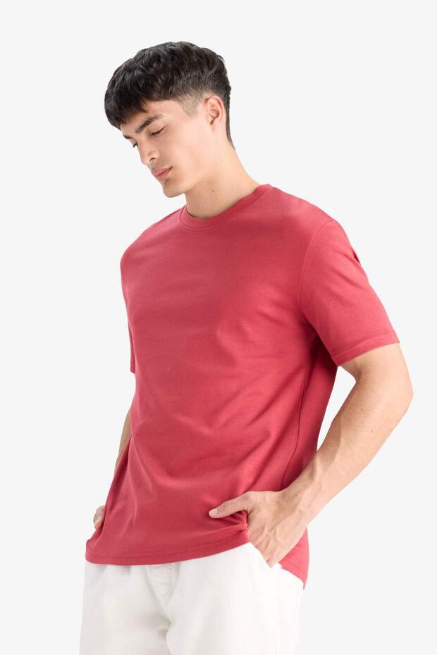 تي شيرت أساسي مصنوع من القطن بنسبة 100% E7961AX25AU - 3