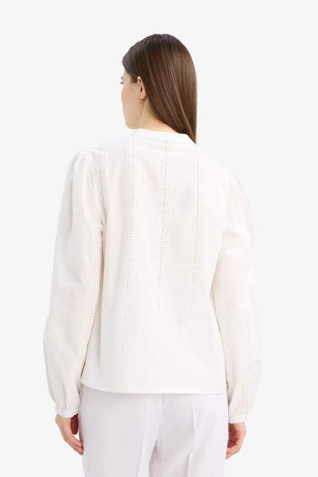 %100 Pamuk Brode Gömlek E6531AX25AU - 6