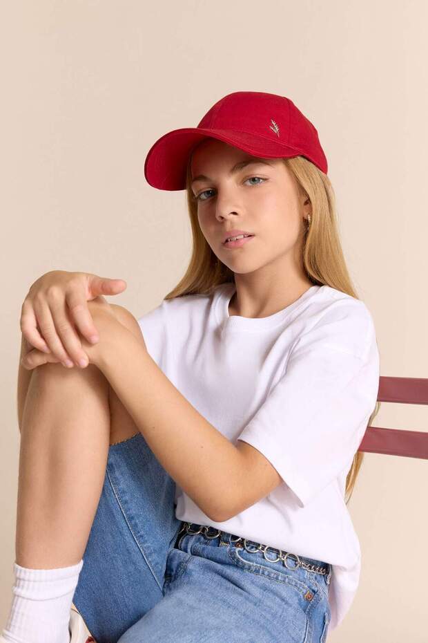 100% Cotton Relax Fit Crew Neck Short Sleeve School T-Shirt Girls E6493A825Au