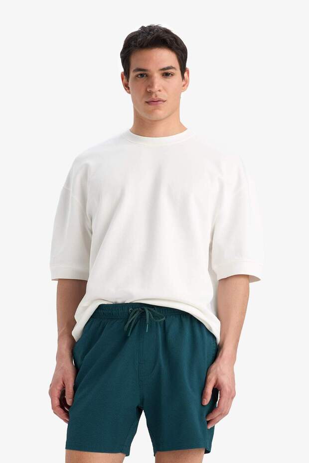 File Astarlı Kısa Boy Deniz Şortu E0994AX25HS - 3