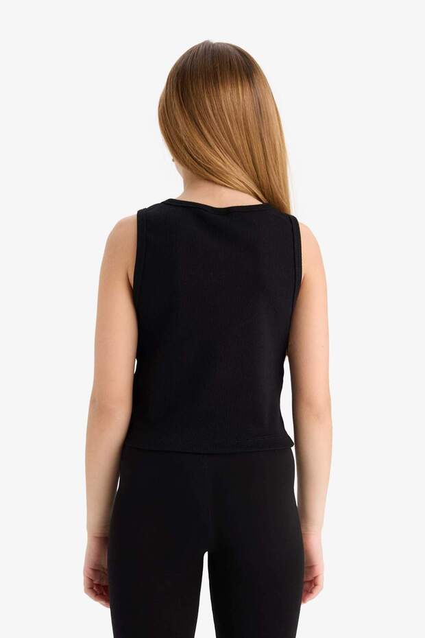 قميص بدون أكمام بياقة دائرية للبنات D9097A825HS - 6