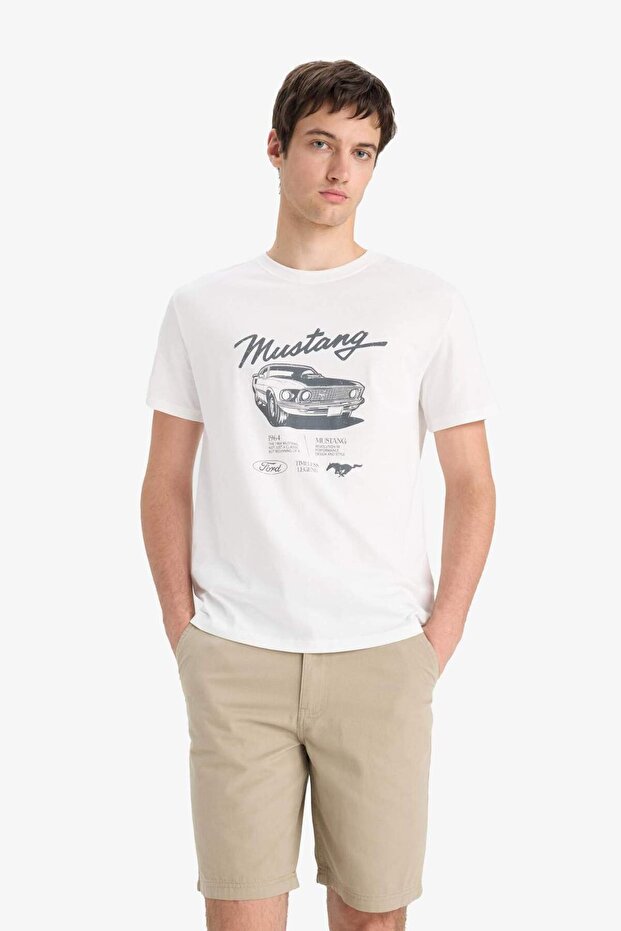 %100 Pamuk Regular Fit Bermuda Şort E1231AX25SM - 3