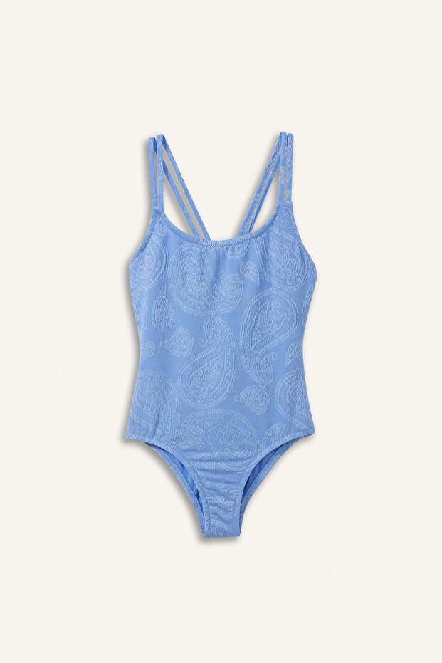 Patterned Swimsuit Girls E5130A825Hs - 1