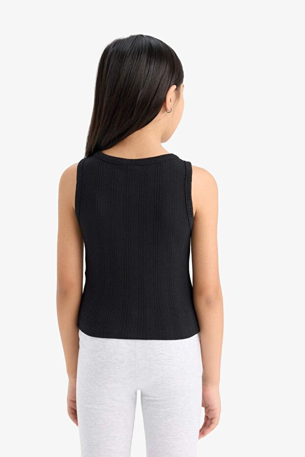 قميص بدون أكمام بياقة دائرية للبنات Z7815A625HS - 8