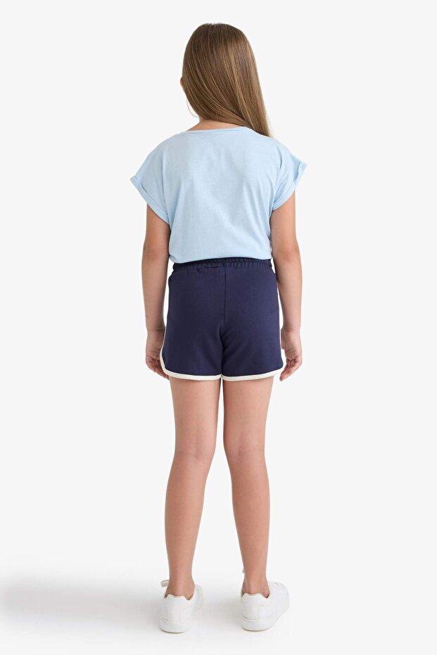 Beli Lastikli Basic Düz Şort Kız Çocuk B5164A825HS - 5