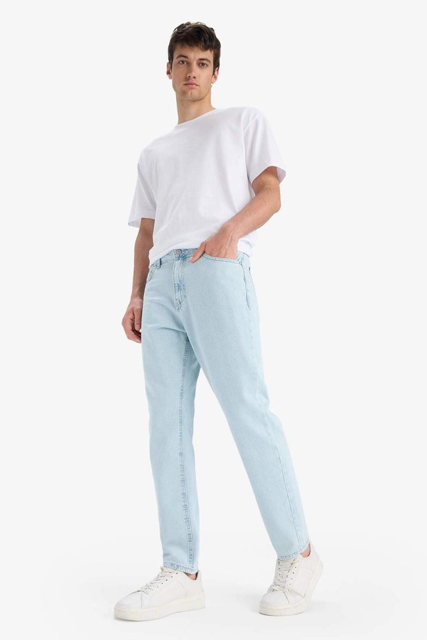 100% Cotton 90's Slim Fit Skinny High Waist Narrow Leg Jeans E7281Ax25Sm