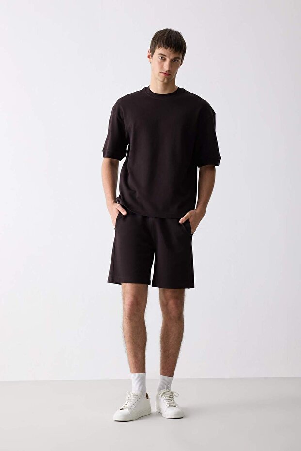 Regular Fit Düz Paça Şort D9769AX25SM - 1