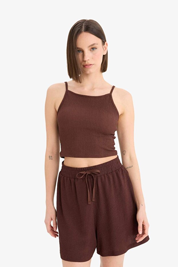 Fıtted Basıc Bürümcük Askılı Atlet E0626AX25SM - 3