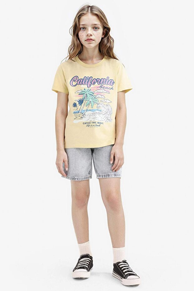 Jean Şort Kız Çocuk E6490A825SM - 3