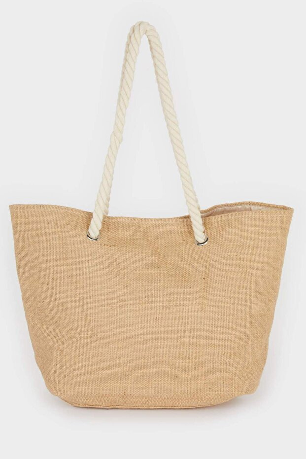 Damen-Strandtasche aus Stroh E7399AXNS - 5