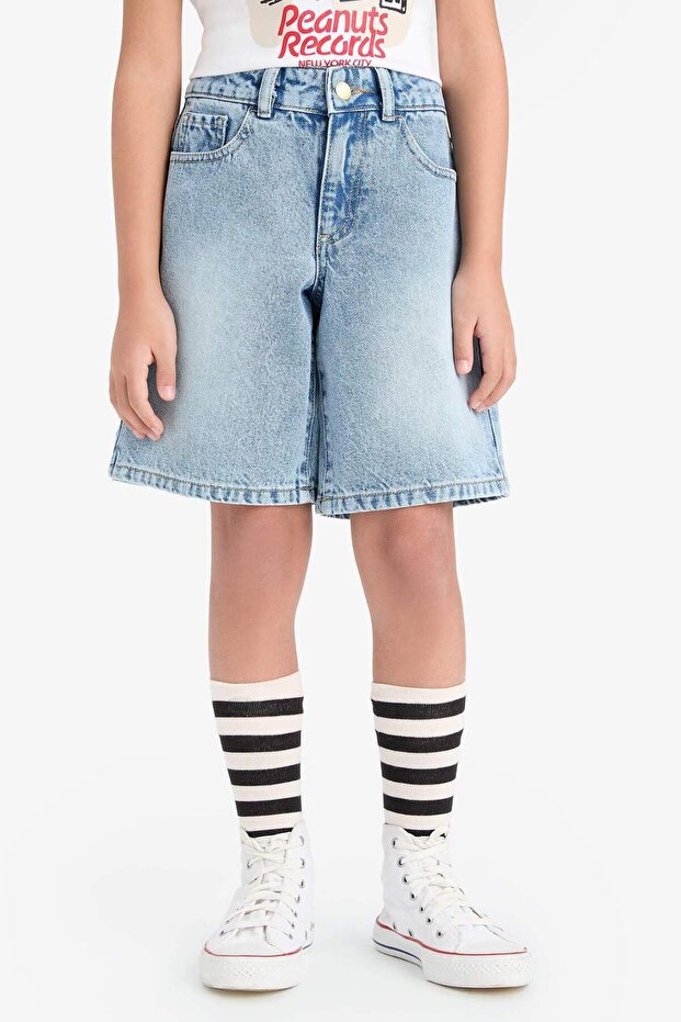 Jean Şort Kız Çocuk E1764A825HS - 3