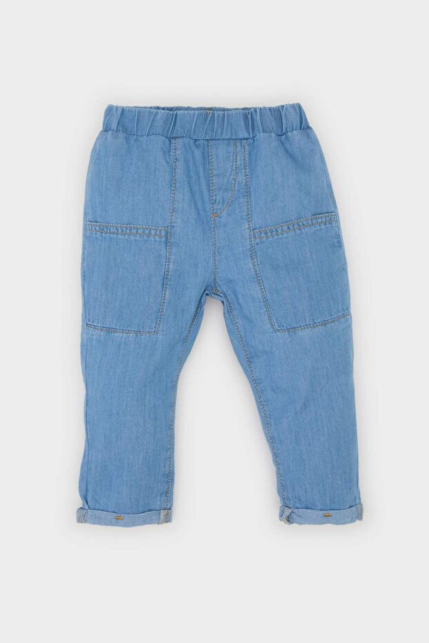 Elastic Waist Jean Trousers for Baby Boy E0833A525Sp