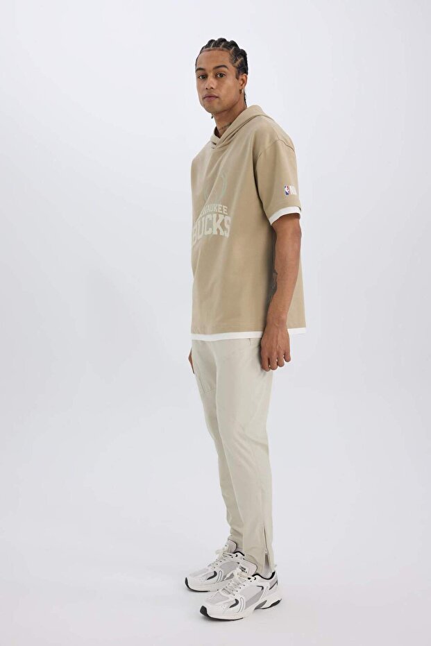 Sportsman Slim Fit Woven Three-Pocket Zippered Leg Jogger Sweatpants B2780Ax25Sp