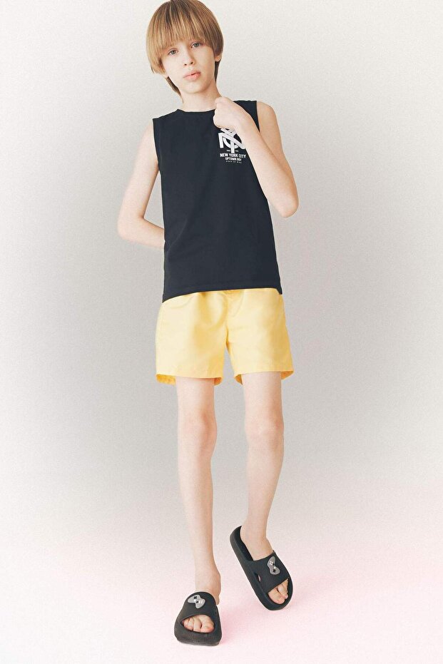 Basic Düz Deniz Şortu Erkek Çocuk B7494A825HS - 2