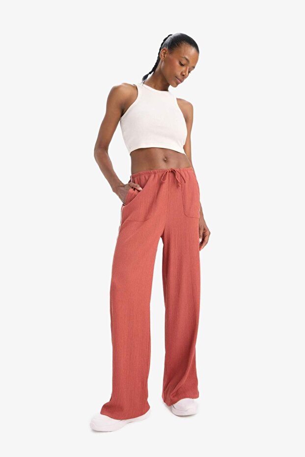Nba New York Knicks Wide Leg Wide Leg Double Pocket Wide Leg Standard Length Crinkle Thin Pants D88
