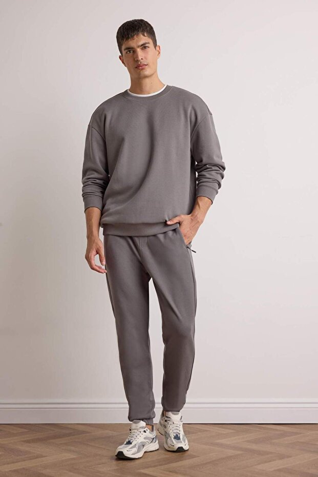 Slim Fit Slim Fit Zipper Pocket Pike Sweatpants D5258Ax25Sp