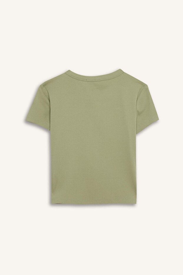 Fıtted Fitilli Kaşkorse Basıc Tişört E0287AX25SM - 8