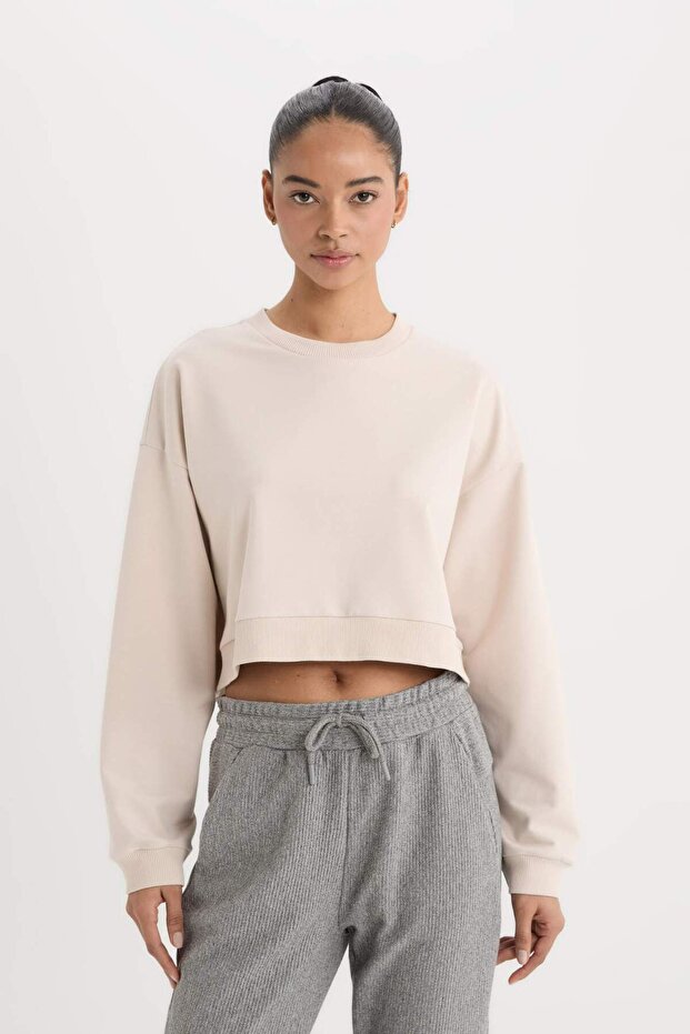 Basic Sportler-Sweatshirt D7119AX25SP - 3