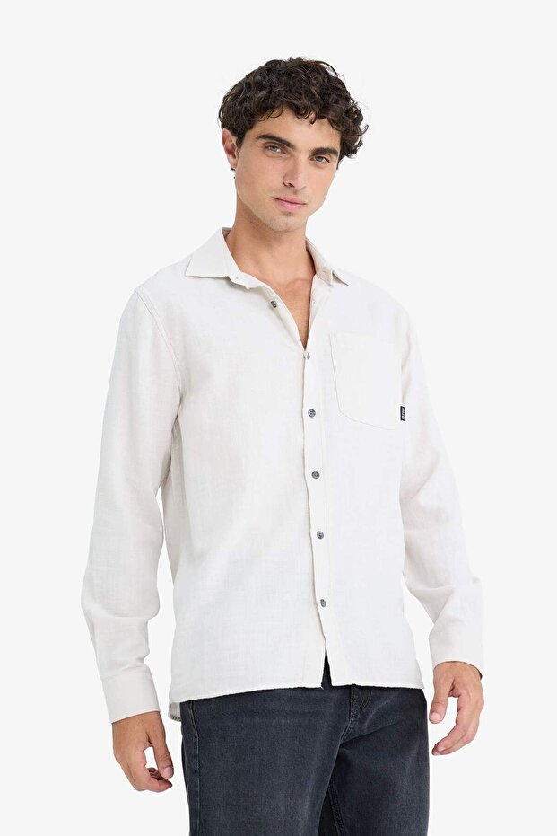 %100 Pamuk Basic Gömlek D7079AX25SP - 3