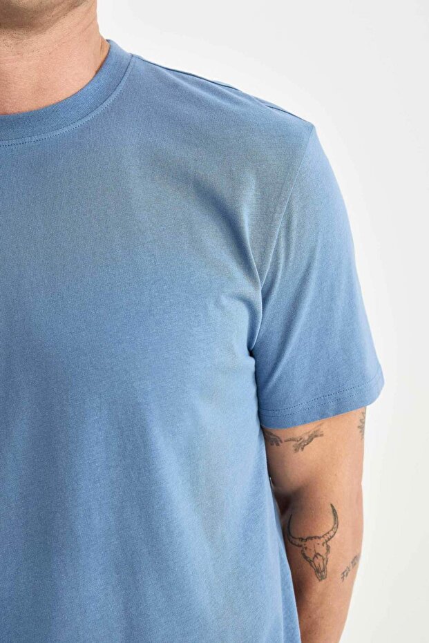 %100 Pamuk Basic Tişört V7699AZ25SP - 7