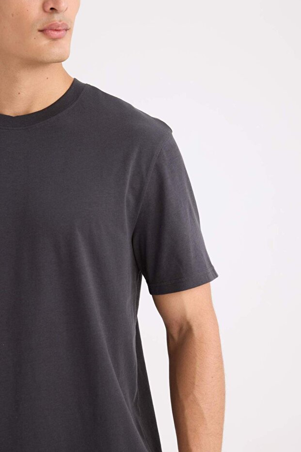 %100 Pamuk Basic Tişört V7699AZ25SP - 8