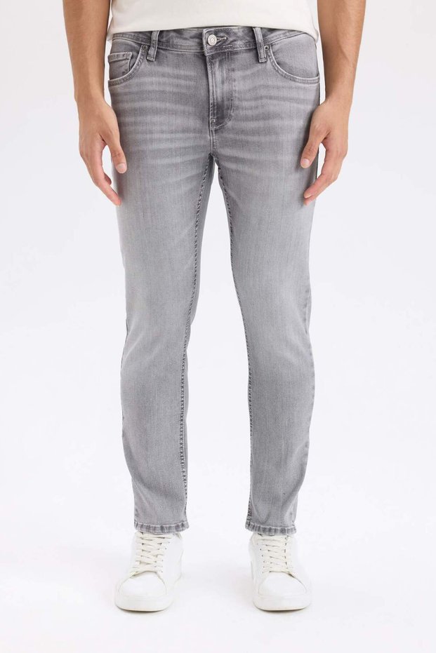 Carlo Skinny Fit Extra Slim Fit Normal Waist Extra Narrow Leg Jean Trousers