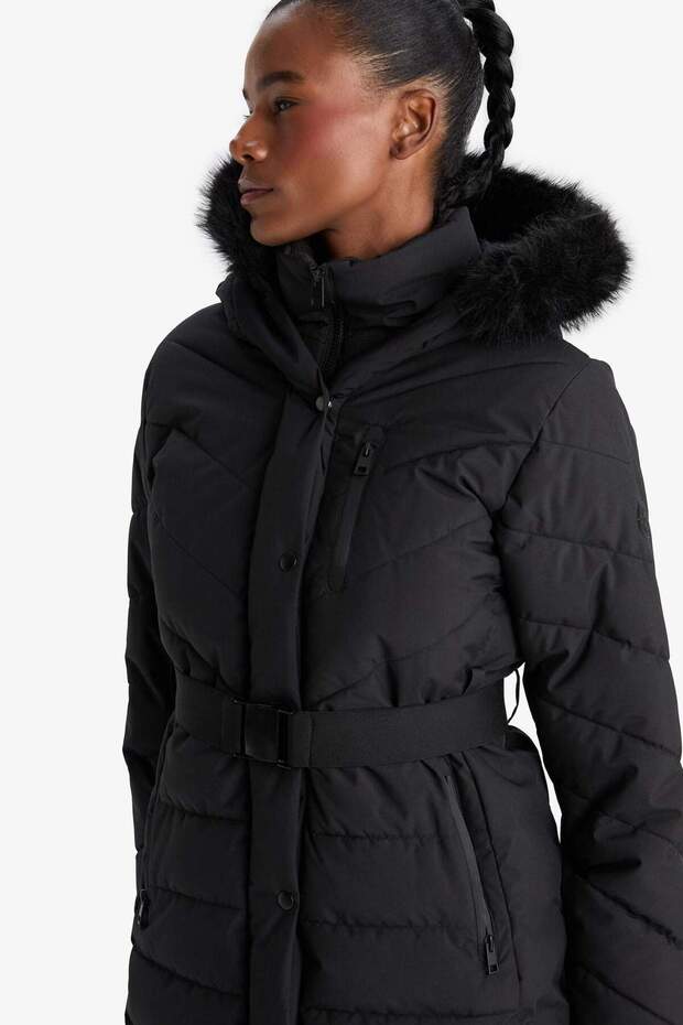 Hosszú kabát Parka - Vízlepergető, Szélálló, Ujjbetétes, Kapucnis, Cipzáras C8505ax24wn - 3