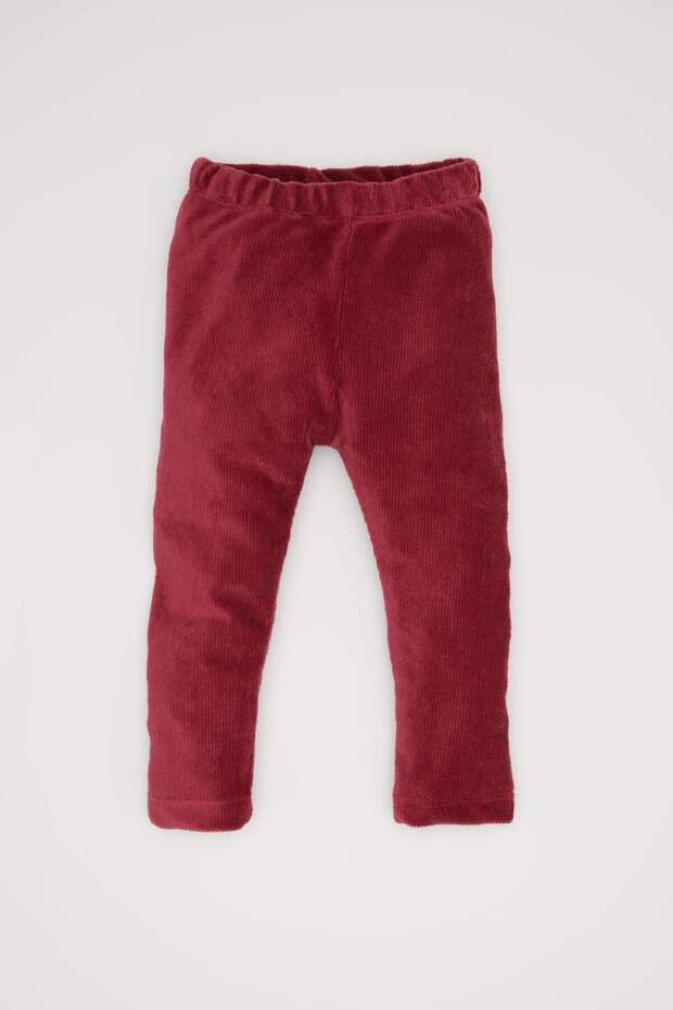 Basic Plain Ribbed Baby Girl Elastic Tights Y1083A224Wn